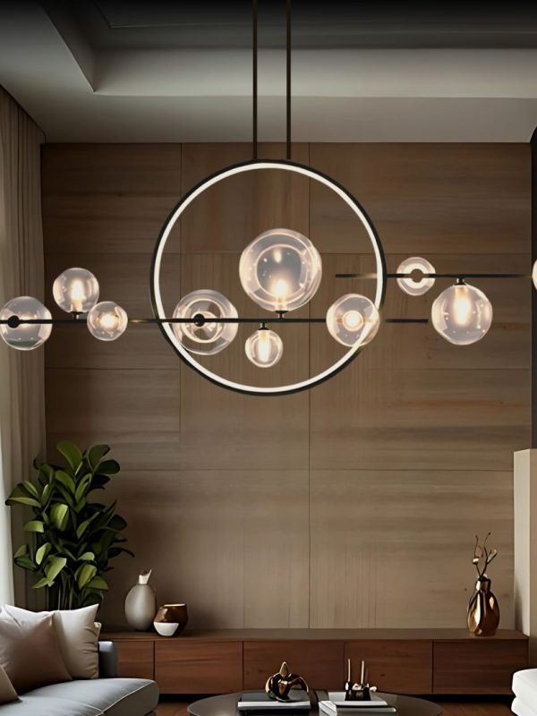 Atoll Nordic Modern Hanging Glass Ball Chandelier