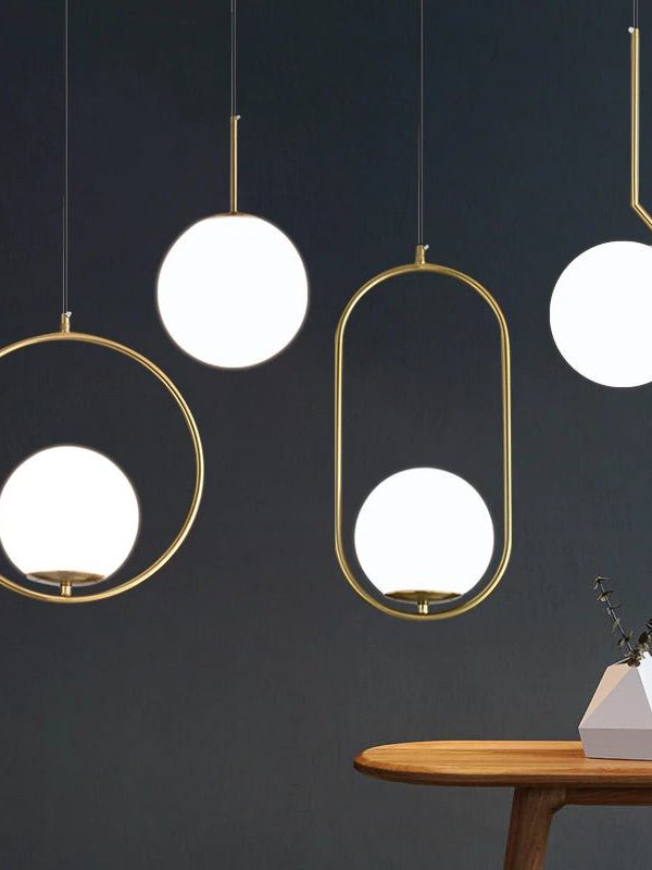 Gemma Minimalist Nordic Glass Pendant Light