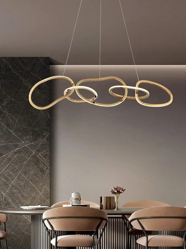 Helio Nordic Stainless Steel Minimalist Chandelier