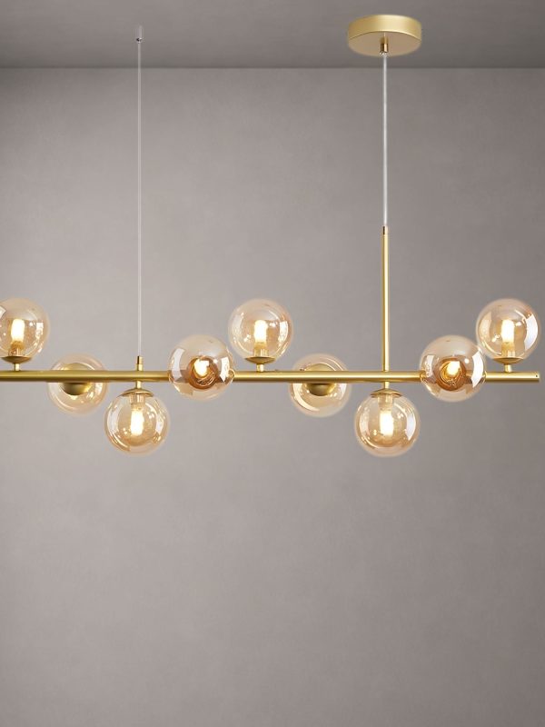 Orion Modern Linear Globe LED Chandelier