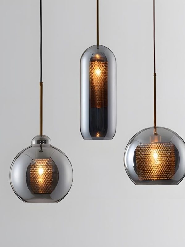 Stratton Double-Layer Style Metal Glass Pendant Light