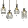 DECANTER retro cut glass bottle pendant light detail shot