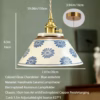 MING blue and white ceramic pendant light