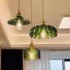 VERDE Nordic green glass pendant light