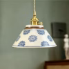 MING blue and white ceramic pendant light