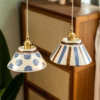 MING blue and white ceramic pendant light