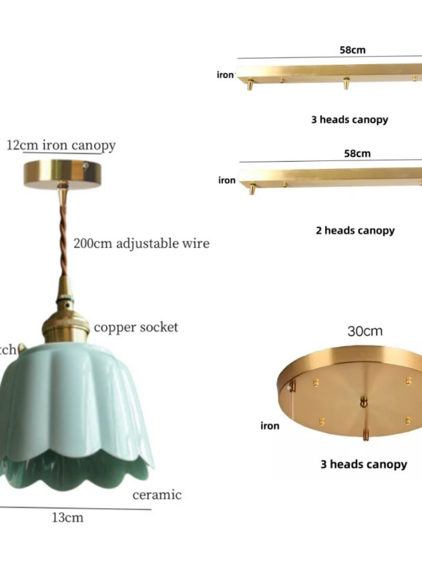 Bloom Pastel Ceramic Pendant Light