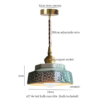 Hand-Glazed Ceramic Pendant Lamp