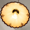 Scalloped Ruffle Ceramic Pendant Light | Vintage Cream