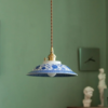 Blue Floral Porcelain Ceramic Light Pendant