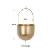 Modern Brass Hanging Plant Pot