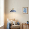 Blue Floral Porcelain Ceramic Light Pendant