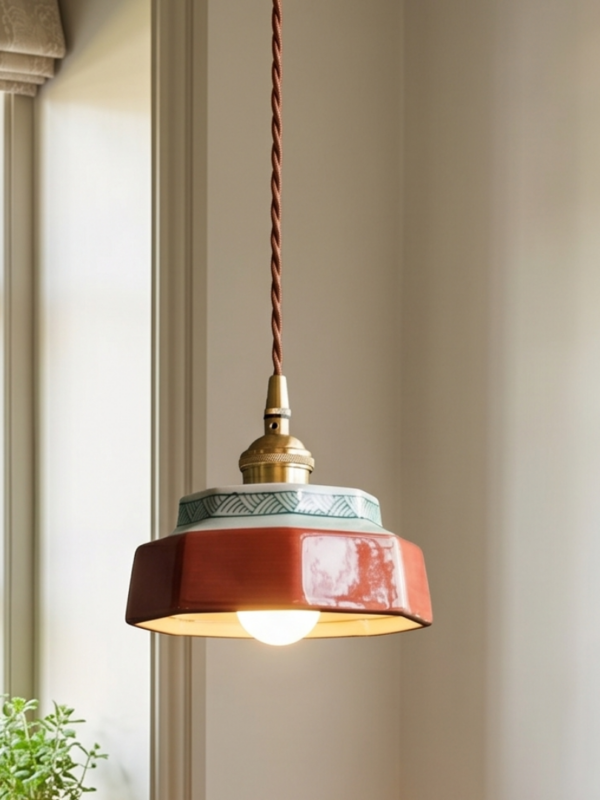 Retro Porcelain Pendant Lamp