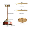 Retro Porcelain Pendant Lamp