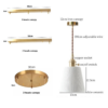 Aria Ribbed White Ceramic Pendant Light