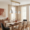 Aria Ribbed White Ceramic Pendant Light