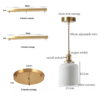 Barrel Ribbed porcelain pendant light