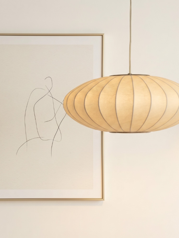 Cocoon Silk Pendant Light