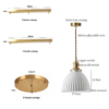 Cove White Ceramic Pendant Light
