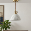 Cove White Ceramic Pendant Light