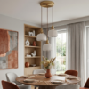 Fluted Dome Porcelain Pendant Light