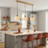 Fluted Dome Porcelain Pendant Light