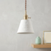 Lumi White Ceramic Pendant Light