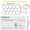 HEXGRID 14-Light Workshop Grid honeycomb LED garage ceiling light