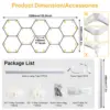 HEXGRID 8-Light Extended Grid honeycomb LED garage ceiling light