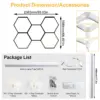 HEXGRID 5-Light Linear honeycomb LED garage ceiling light