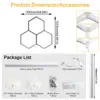 HEXGRID 3-Light Linear honeycomb LED garage ceiling light