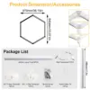 HEXGRID Single Hex honeycomb LED garage ceiling light
