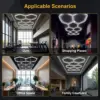 HEXGRID honeycomb LED garage ceiling light
