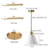 Textured White Ceramic Pendant Light