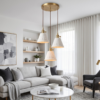 Textured White Ceramic Pendant Light