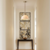 Vault Ribbed White Porcelain  light pendant