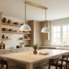 Vault Ribbed White Porcelain  light pendant