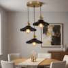 Vintage Pleated Ceramic Pendant Light