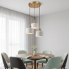 Weave Chevron White Ceramic Pendant Light