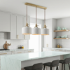 Weave Chevron White Ceramic Pendant Light