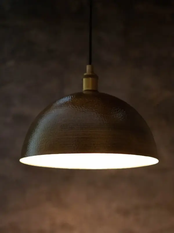Antique Brass Dome Ceiling Light