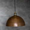 Antique Brass Dome Ceiling Light