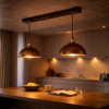 Antique Copper Light Fixture | Pack of Two Pendant Lights