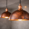 Antique Copper Light Fixture | Pack of Two Pendant Lights