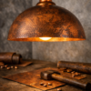 Antique Copper Light Fixture | Pack of Two Pendant Lights