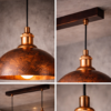 Antique Copper Light Fixture | Pack of Two Pendant Lights