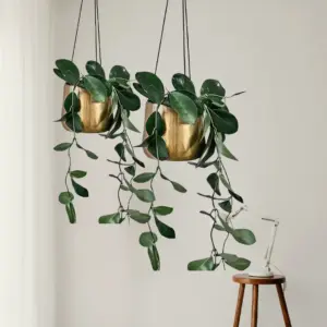 Handcrafted Brass Hanging Planter