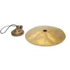 Flat Disc Pendant Light Antique Brass