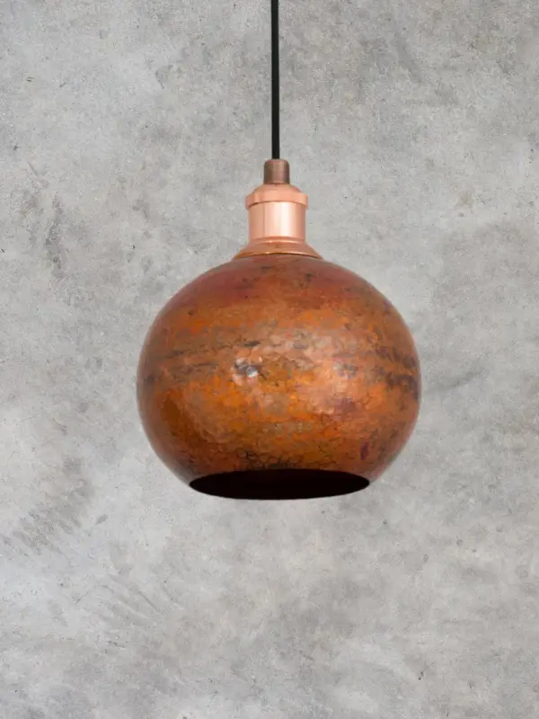 Globe Copper Lamp Pendant