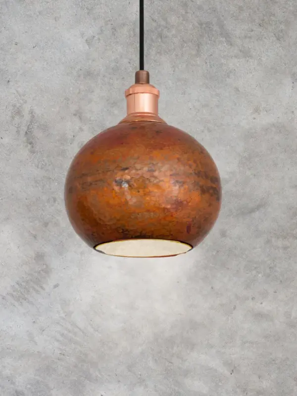 Globe Copper Lamp Pendant